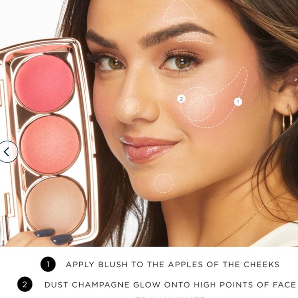 tarte Shape Tape Glow Blush Bar (Rose) w/ Brush- NIB - Picture 8 of 16